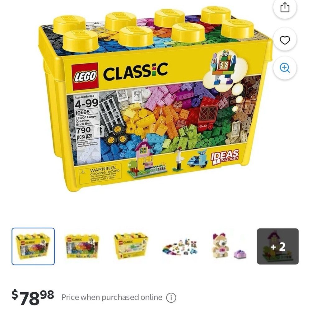 LEGO Classic Building Set - Yellow, Red, Blue, Green
